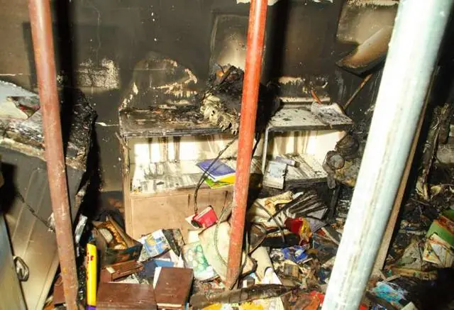 Incendio accidentale: corto circuito elettrodomestico, villa - padova: foto 2