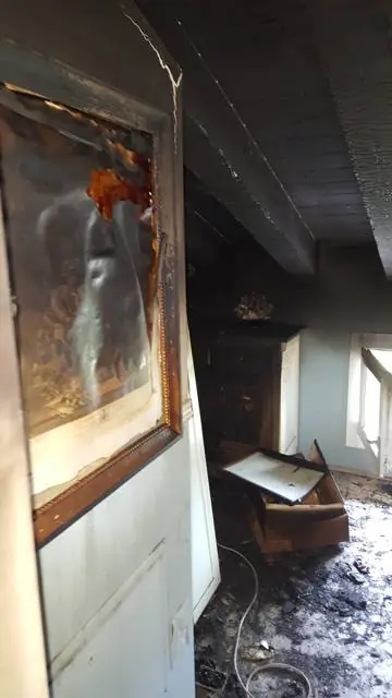 Incendio accidentale: corto circuito punto luce, casa a schiera - vicenza: foto 8