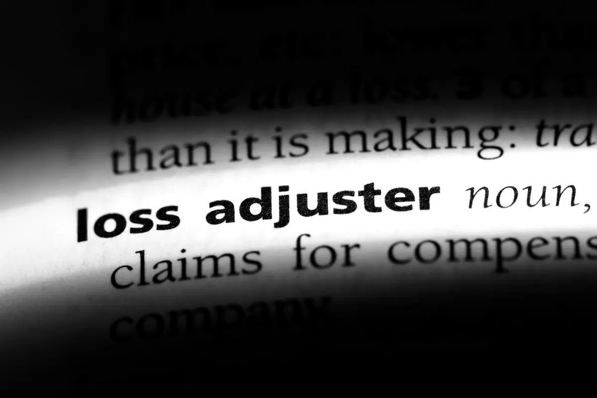 La voce loss adjuster su un dizionario